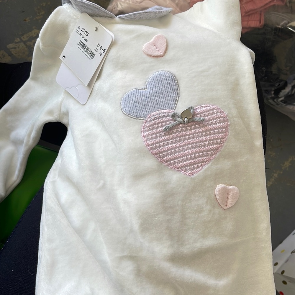 Mayoral newborn size 4-6 button onesie